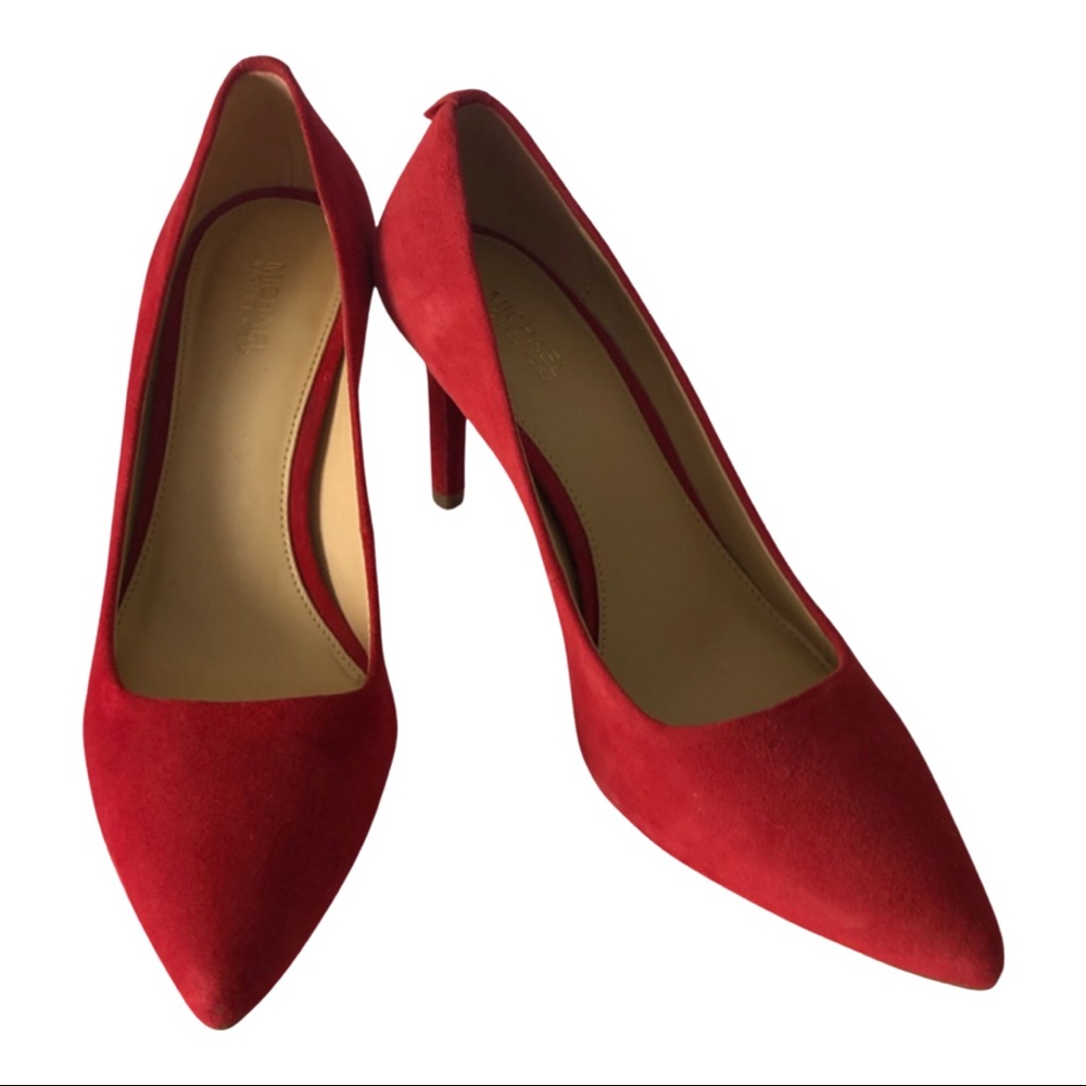 Michael Kors Dorothy Flex Pump Berry Suede Leather